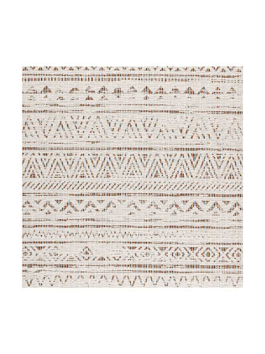 Polcarpet Rug Rectangular Summer Wicker Ecru