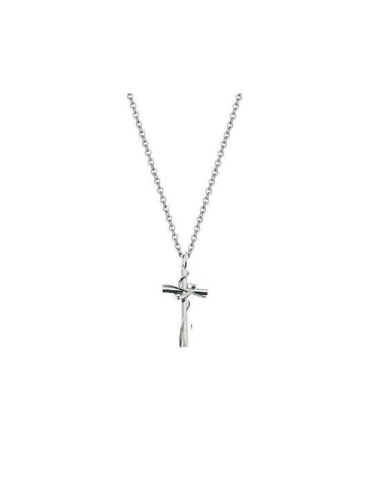 Amor Amor Cross from Steel with Chain