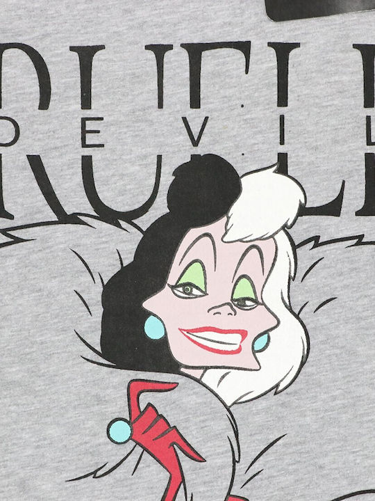 Disney Cruella De Vil Γυναικείο T-shirt Γκρι