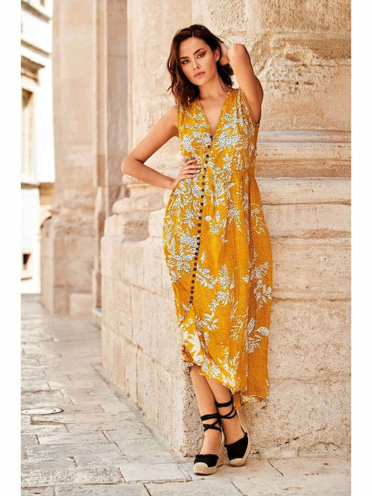 David Mare Summer Maxi Dress Yellow