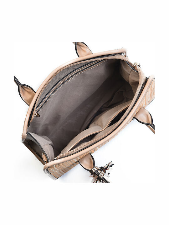 Damentasche Tote Handtasche Beige