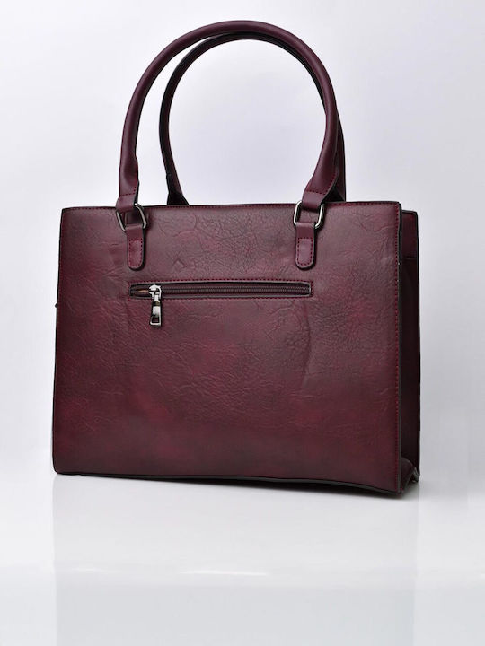 Potre Women's Bag Tote Hand Burgundy