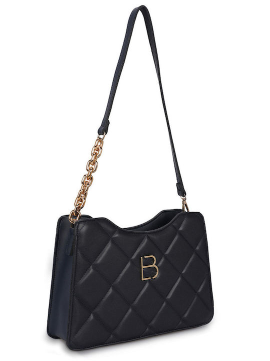 Damentasche Schultertasche Marineblau