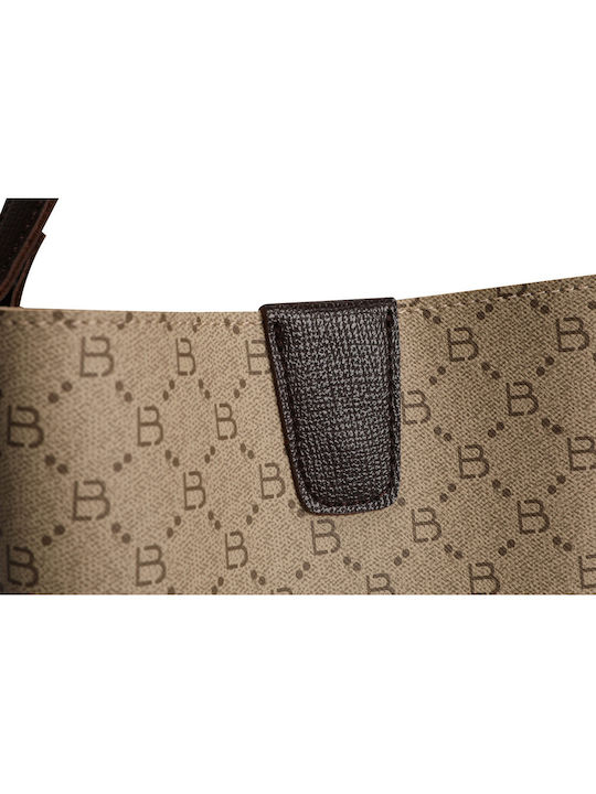 Damentasche Schultertasche Beige