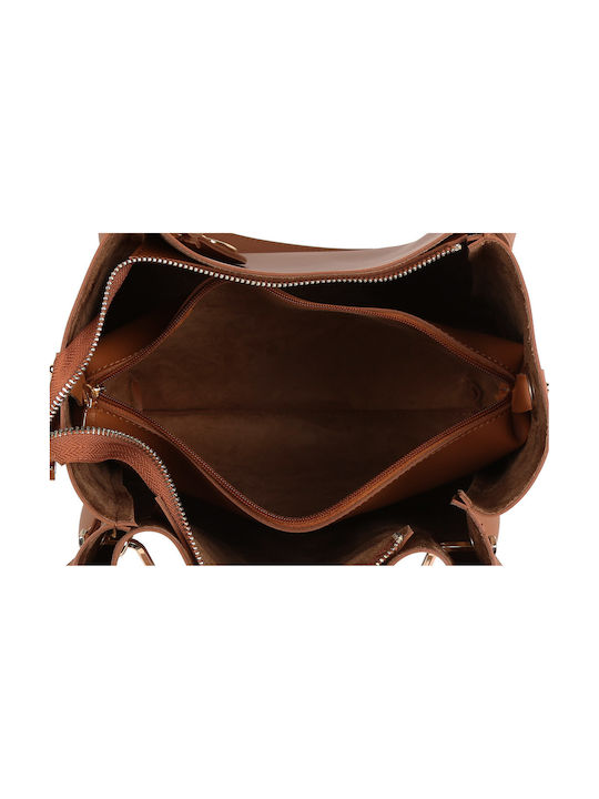 Damentasche Schultertasche Tabac Braun
