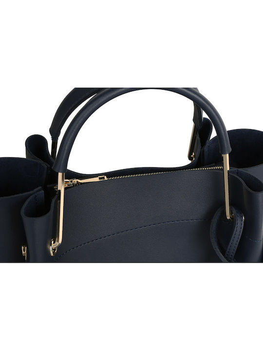 Damentasche Schultertasche Marineblau
