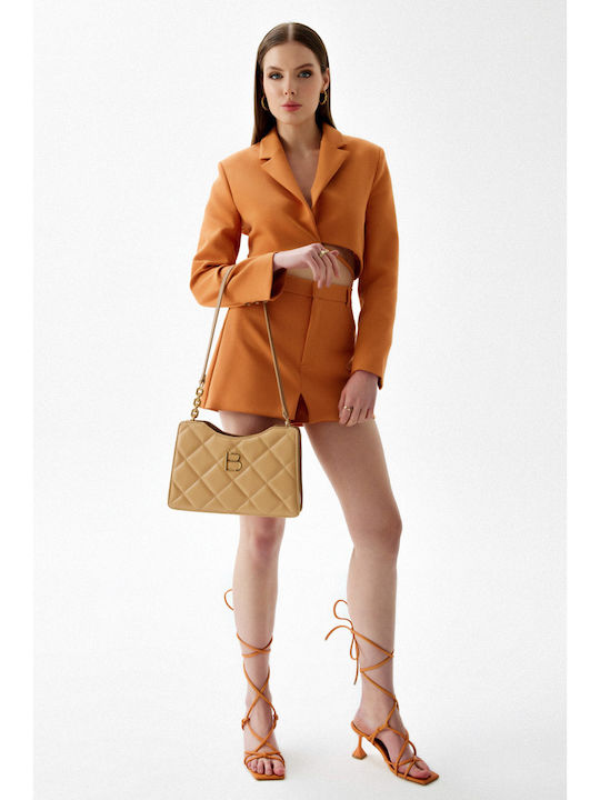 Damentasche Schultertasche Beige