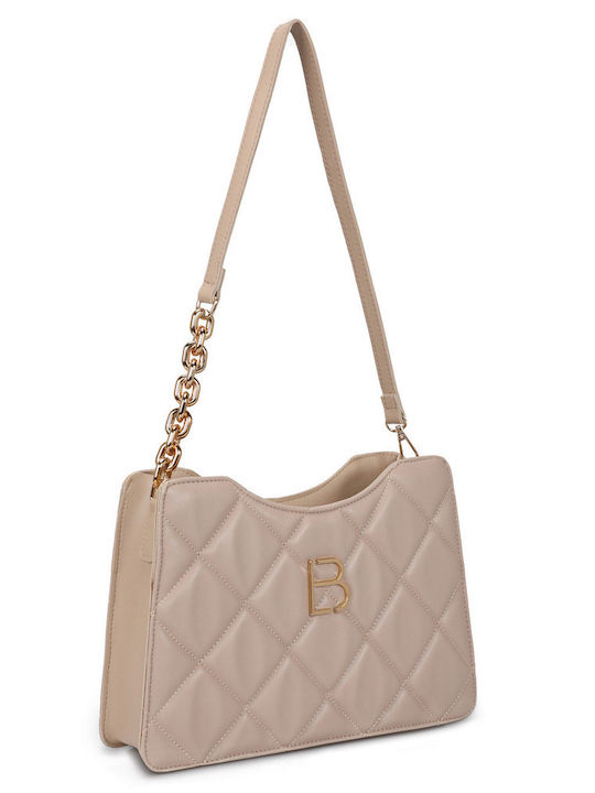 Damentasche Schultertasche Beige