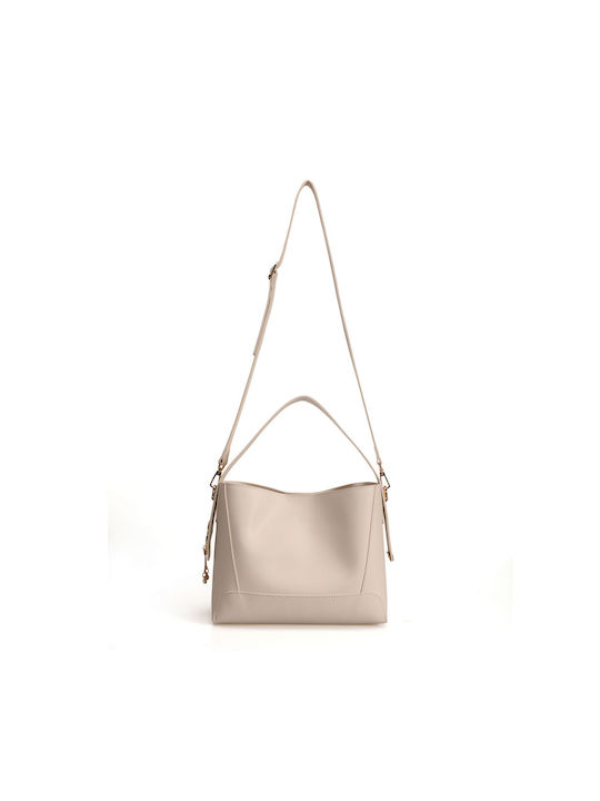 Damentasche Schultertasche Beige