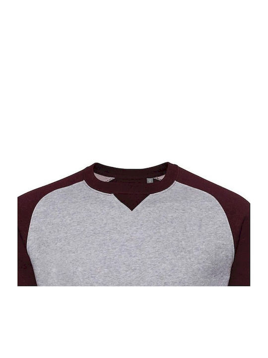 Russell Europe Men's Long Sleeve Promotional Sweatshirt Burgundy