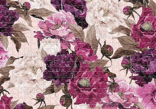 Puzzle Roșu Flori Nr 1 2D 500 Piese