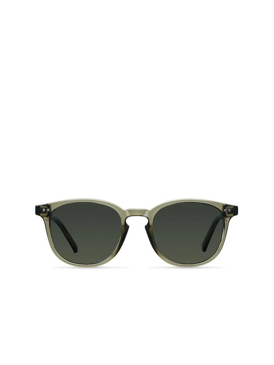 Meller Banna Sunglasses with Stone Olive Plastic Frame and Green Polarized Lens BA-STONEOLI