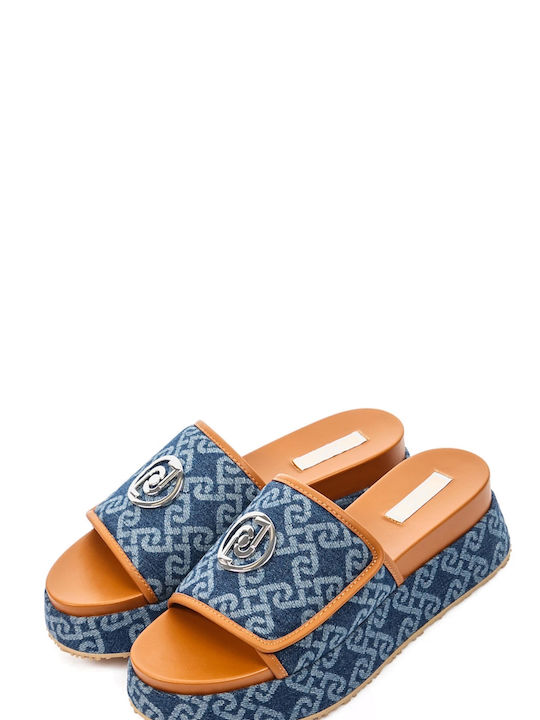 Liu Jo Women's Flat Sandals in Blue Color