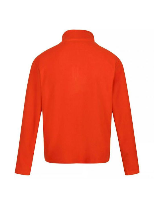 Regatta Thompson Lightweight Herren Langarmshirt Ausschnitt mit Reißverschluss Orange