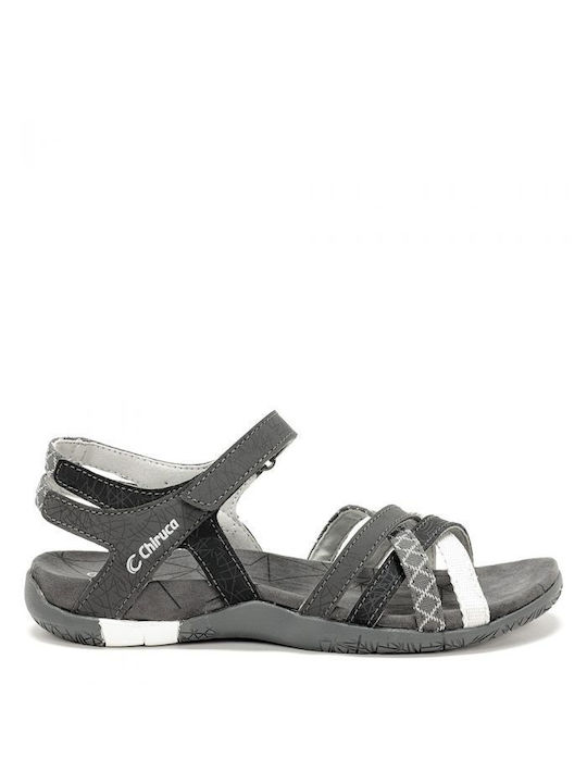 Chiruca Women's Flat Sandals Sporty in Black Color