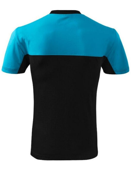 Malfini Ανδρικό Διαφημιστικό T-shirt Κοντομάνικο σε Τιρκουάζ Χρώμα