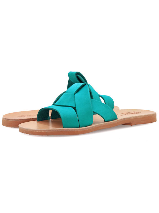Leather Turquoise Sandals Leather Turquoise Sandals