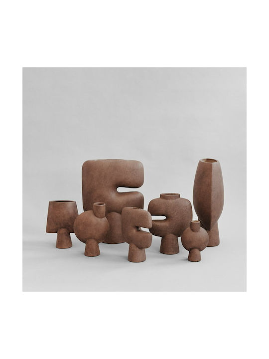 101 Copenhagen Decorative Vase Brown 20x8x25cm
