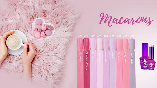 Halb-permanenter Nagellack 474 Silky Muffin 10ml 1Stück