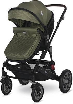 Lorelli Lora Adjustable 2 in 1 Baby Stroller Suitable for Newborn Loden Green 12.40kg