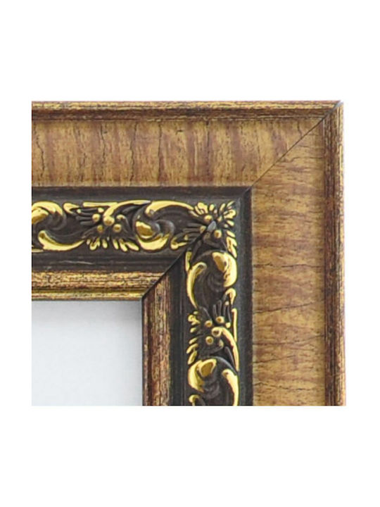 The Paper Box Wall-mounted Wooden Photo Frame with Brown Frame