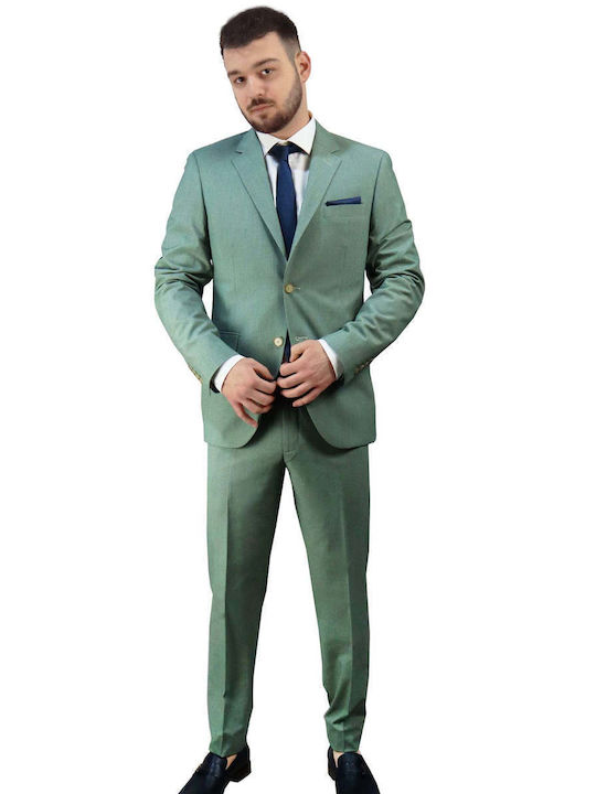 Orion Men's Suit Slim Fit Green