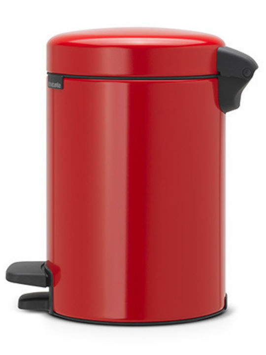 Brabantia Inox Toilet Bin 3lt Red