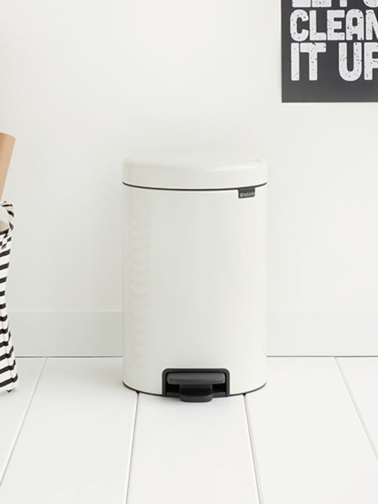 Brabantia Inox Bathroom Basket 12lt White