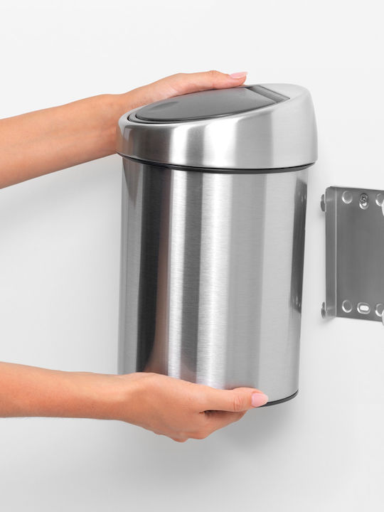 Brabantia Inox Perie de toaletă 3lt Argintiu