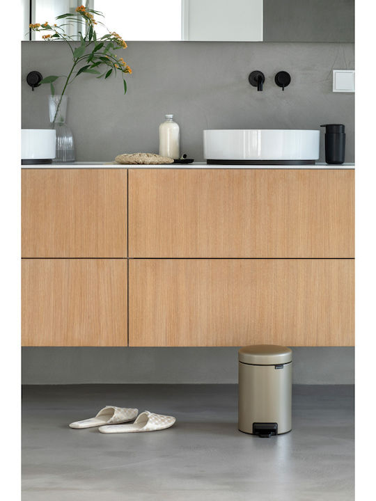 Brabantia NewIcon Inox Καλαθάκι Μπάνιου 3lt Μπεζ
