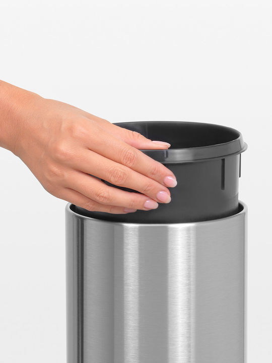 Brabantia Inox Perie de toaletă 3lt Argintiu