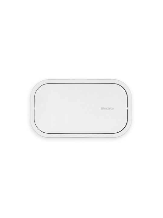Brabantia Metallisch Badezimmer Mülleimer Weiß
