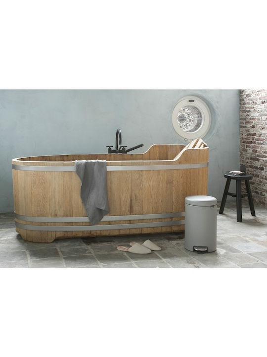 Brabantia NewIcon Πλαστικό Καλαθάκι Μπάνιου 12lt Γκρι