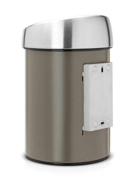 Brabantia Inox Badezimmer Mülleimer 3Es Braun