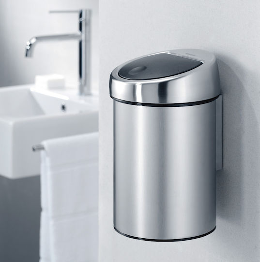 Brabantia Inox Badezimmer Mülleimer 3Es Braun