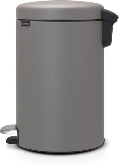 Brabantia NewIcon Πλαστικό Καλαθάκι Μπάνιου 12lt Γκρι
