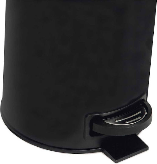 Andrea House Metallic Bathroom Basket 3lt Black