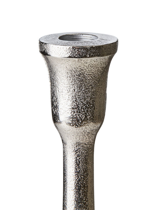 Affari Kerzenhalter Aluminium in Silber Farbe 13x46x46cm 1Stück