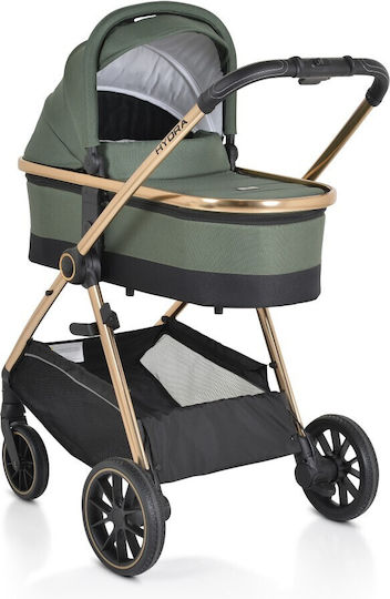 Cangaroo Hydra Adjustable 2 in 1 Baby Stroller Suitable for Newborn Khaki