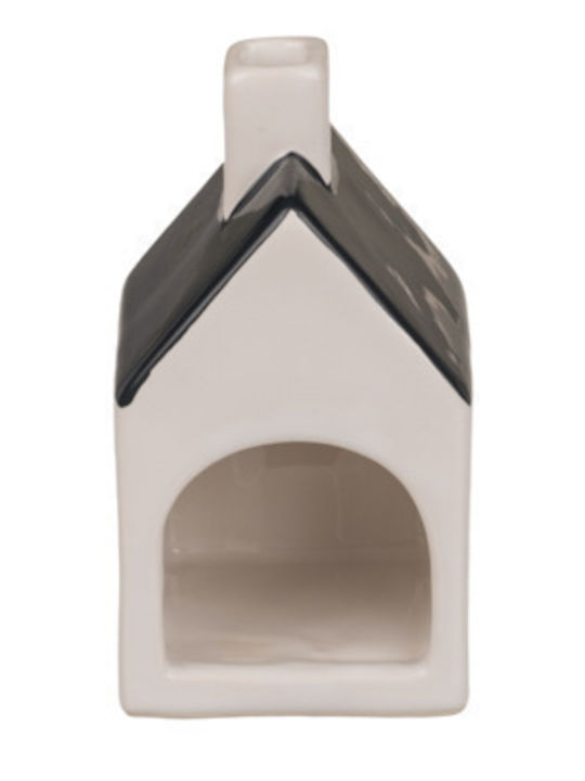 Out of the Blue Candle Holder suitable for Tealights Ceramic in Black Color 5x5x9cm 1pcs