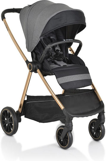 Cangaroo Hydra Adjustable 2 in 1 Baby Stroller Suitable for Newborn Gray