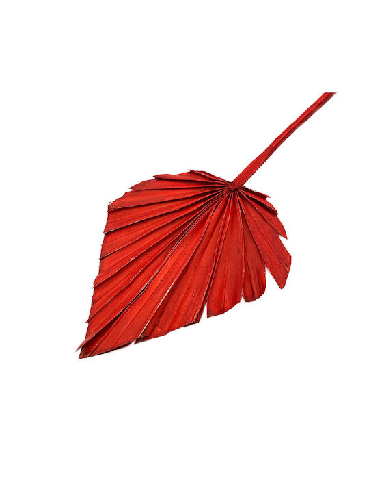 Artificial Decorative Branch Palm Tree Red 1pcs