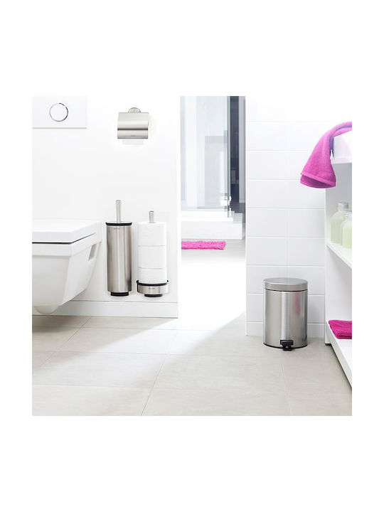 Brabantia Επιτοίχια Χαρτοθήκη Μεταλλική Ασημί