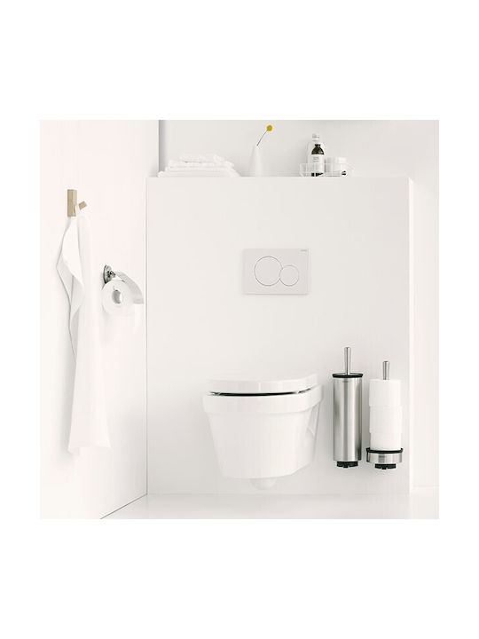 Brabantia Wandmontiert Papierhalter Metallisch Silber