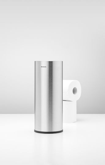 Brabantia Χαρτοθήκη Δαπέδου Μεταλλική Ασημί