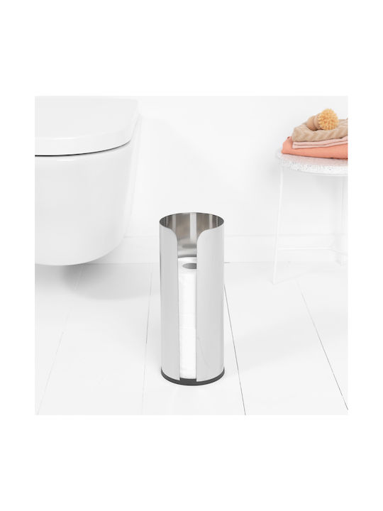 Brabantia Boden Papierhalter Metallisch Silber