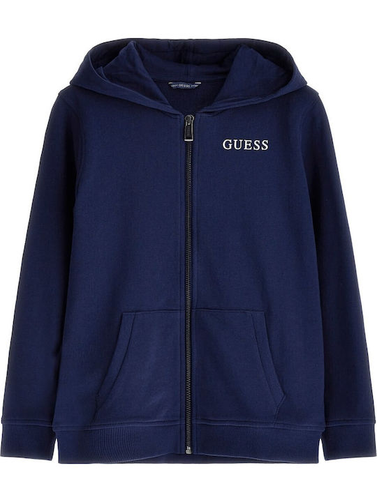 Kids Sweatshirt Cardigan with Hood Blue Active