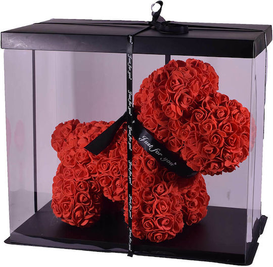 Puppy of Artificial Roses Red 35cm in Box