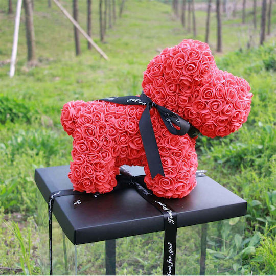 Doggy Artificial Roses Red in Box Doggy Artificial Roses Red in Box