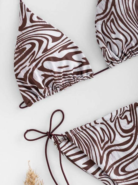 Bikini-Set 3-teilig Braun